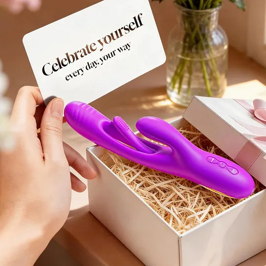 3-in-1 Rabbit Vibrator | G-Spot & Tongue Flapping Massager thumbnail 8