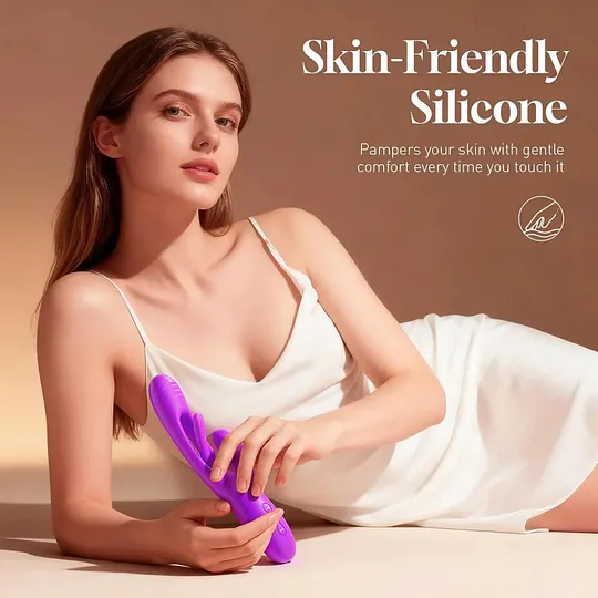 3-in-1 Rabbit Vibrator | G-Spot & Tongue Flapping Massager thumbnail 10