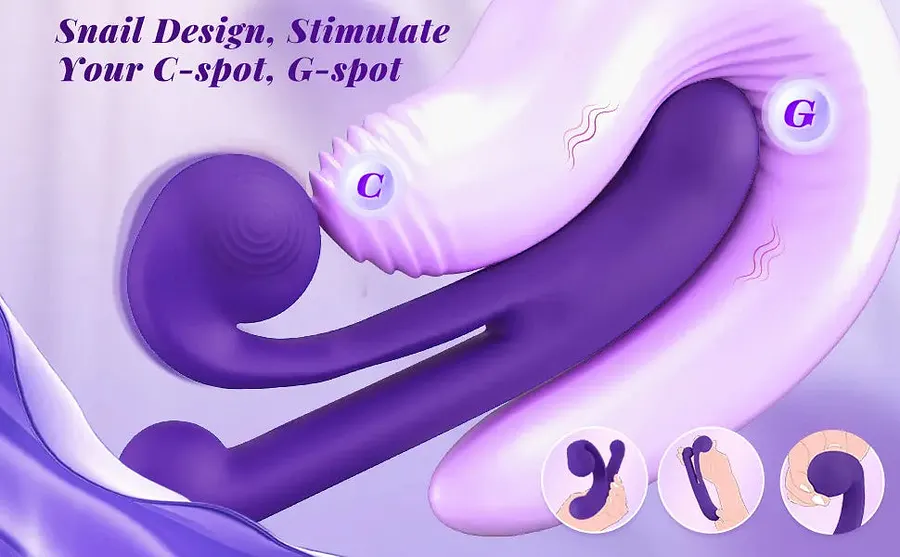 Rabbit Vibrator with Clit-Kissing Arm | Dual G-Spot & Clitoral Stimulator detail 1